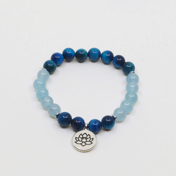 Pulsera de Ágata Azul
